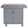 99.5*40*85.5cm Two Doors One Drawer MDF Rubber Wood Gray Spray Paint Dining Car